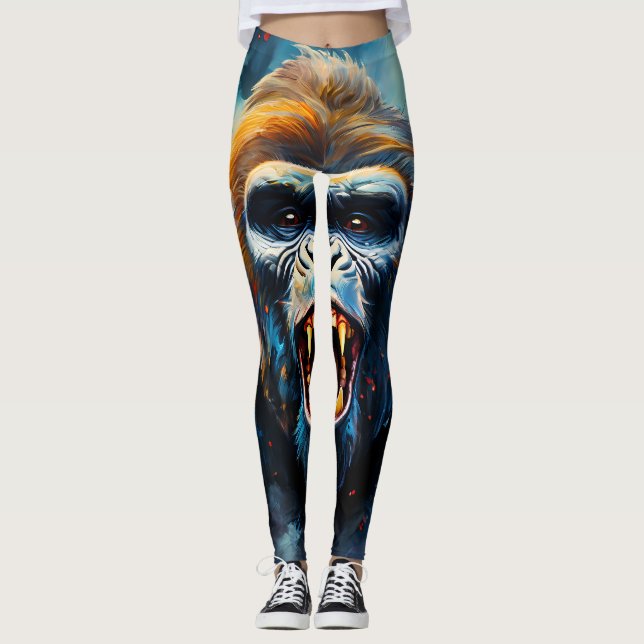 Leggings Smiling gorilla (Devant)
