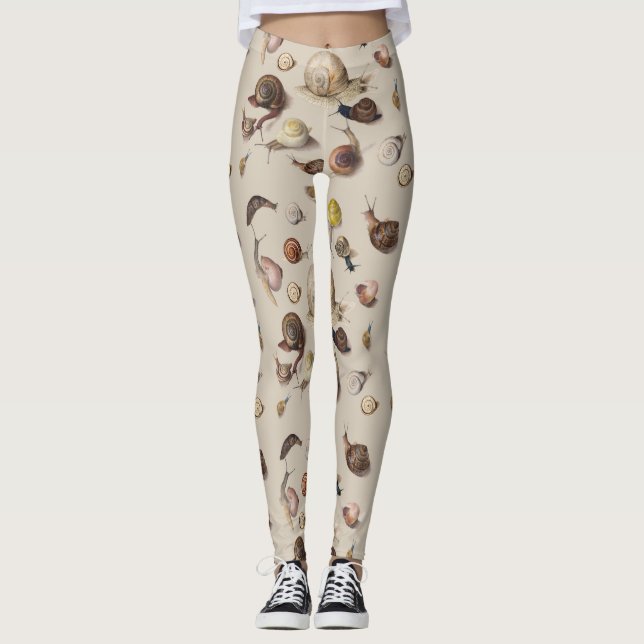 Leggings Snail Slug Garden Pet Gastropod (Devant)