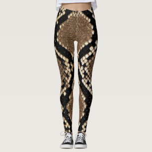 Leggings-Snake Skin texture Leggings