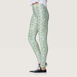 Leggings Snakeskin vert