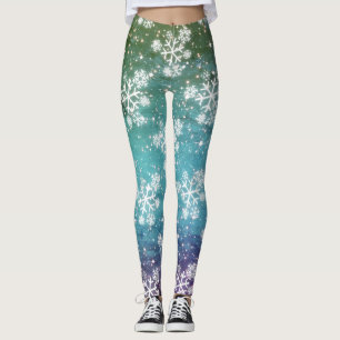 Leggings Snowflakes & Stars (modifiable)