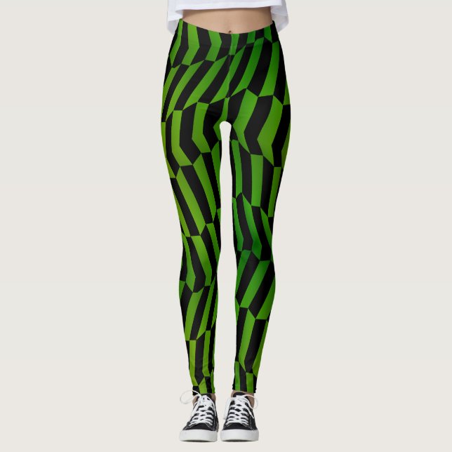 Leggings Socialite Wild et Sassy Green Motif (Devant)