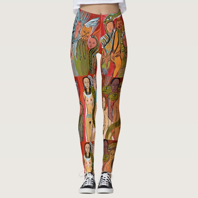 Leggings Soirée dansante dans le royaume de la magie (Devant)