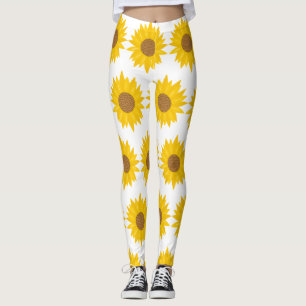 Leggings Soleil Jaune Fleur de tournesol