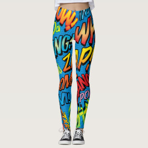 Leggings Sons de Pop Art de Bande Dessinée