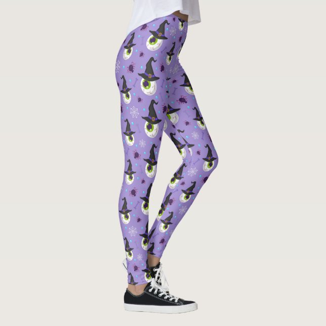 Leggings Sorcières Casquettes et globes oculaires (Droite)