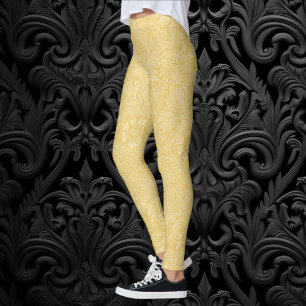 Leggings Souci de William Morris, fleurs de jardin vintage