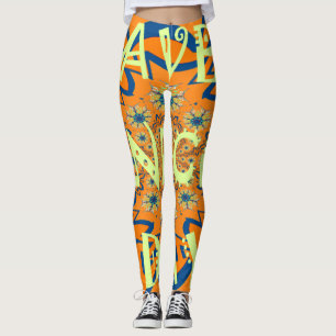 Leggings Souhaits vibrants : Avoir une belle journée Art De