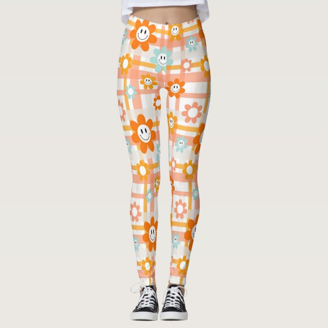 Leggings Sourire aux fleurs (Devant)