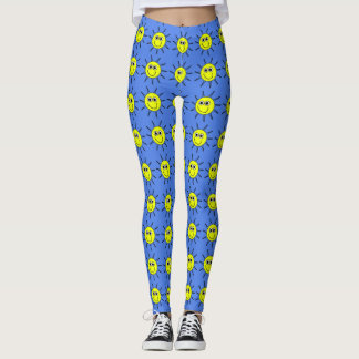 Leggings Sourire de soleil un sourire jaune du soleil sur