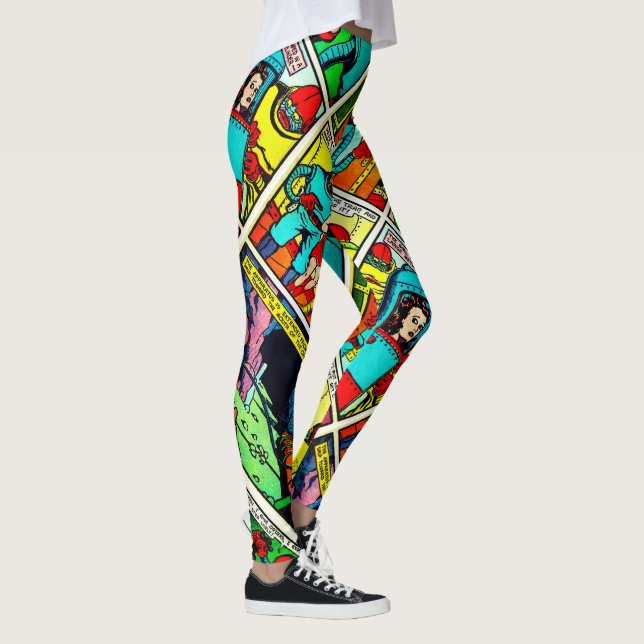 Leggings SpaceHawk, Martians et une bande dessinée Damsel (Droite)
