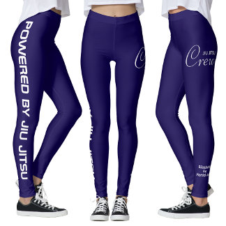 Leggings Spats Crew Blue Jiu Jitsu à Impression Personnalis