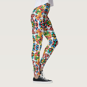 Leggings Spectre de douceur : Jelly Beans in Technicolor