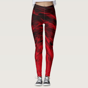 Leggings Spiral3 rouge organique - guêtres