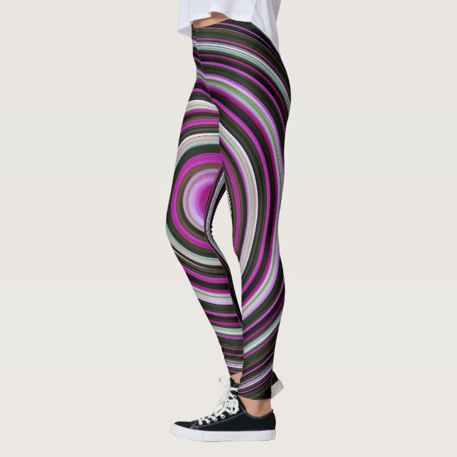 Leggings spirale violette (Gauche)