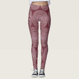 Leggings Spiralé Whimsy : Composition Vintage artistique