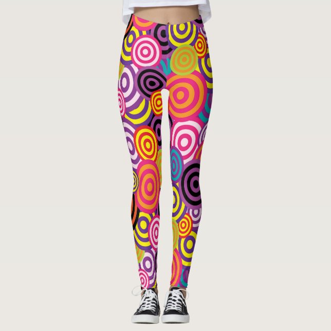 Leggings Spirales psychédéliques Été tendance (Devant)