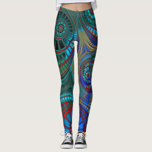 Leggings Spirales Trippy colorées