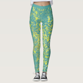 Leggings splash yellow