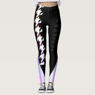 Leggings Sportif arc-en-ciel grec clé Houndstooth Radiate