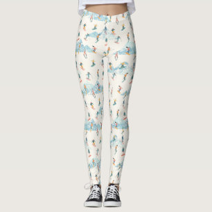 Leggings Sports d'hiver Ski alpin Montagne enneigée