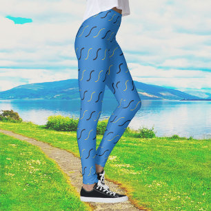 Leggings Squiggles de Bleu