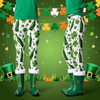 Leggings St. Patrick’s Day Shamrock & Schláinte