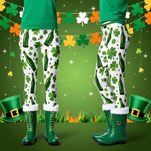 Leggings St. Patrick’s Day Shamrock & Schláinte (St. Patrick’s Day Shamrock & Schláinte Leggings)