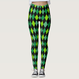 Leggings St. Patrick's Day Vert Motif noir amusant