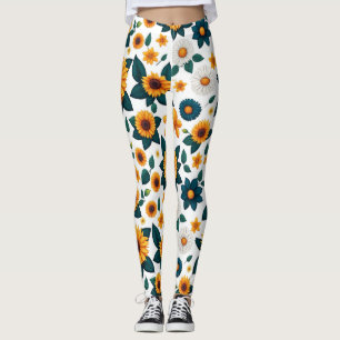 Leggings Stampede de tournesol : Disco Super de la nature