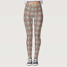 Star Flowers on Grey -
