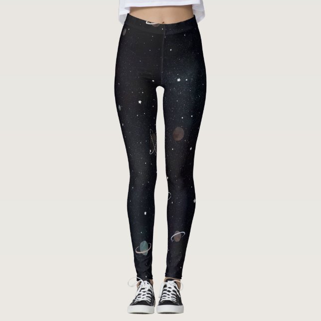 Leggings Starry Night Galaxy (Devant)