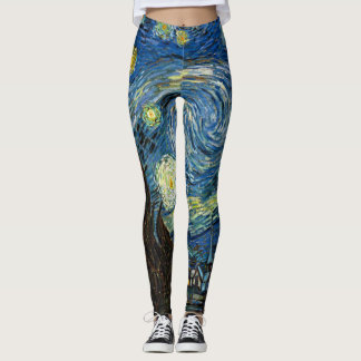Leggings Starry Night Leggins - Art Vincent Van Gogh