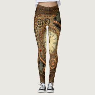 Leggings Steampunk, rouages merveilleux