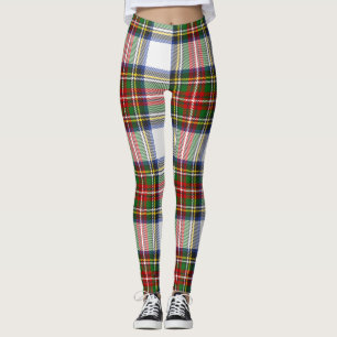 Leggings Stewart Royal Dress Plaid Scottish Motif