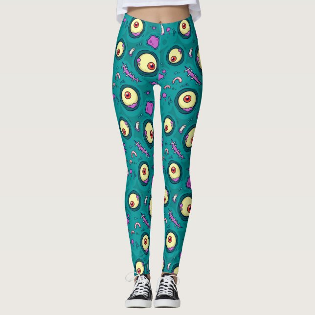Leggings Stitte Le Motif Monstre One Eye (Devant)