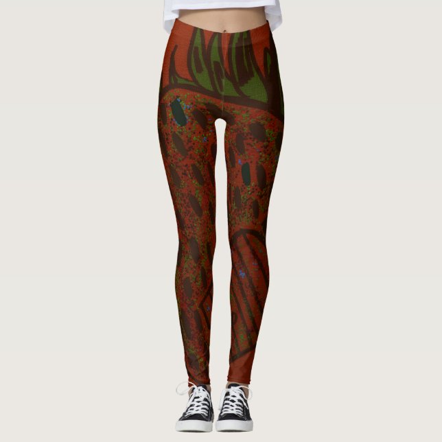 Leggings Strawberry Home Sweet Home  (Devant)