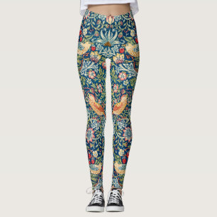 Leggings Strawberry Thief, William Morris