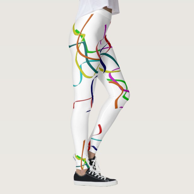 Leggings Streamers en plastique coloré (Droite)