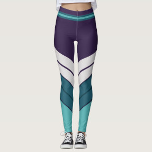 Leggings Streetwear Bloc de Couleurs – Violet, Lav