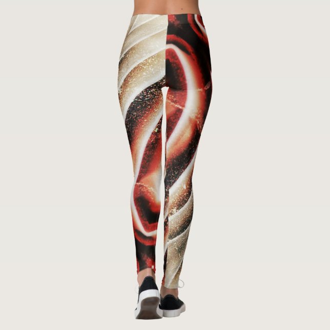 Leggings Structure de texture en pierre de taille semi-préc (Dos)