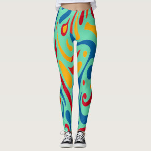 Leggings Style abstrait coloré "Ratti_Creative_Arts" Le