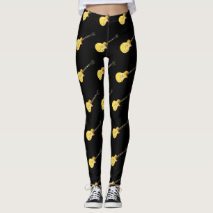 Leggings Style classique Solid Blues Guitare