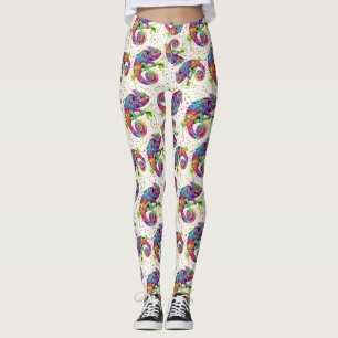 Leggings Style d'aquarelle des teintures Chameleon