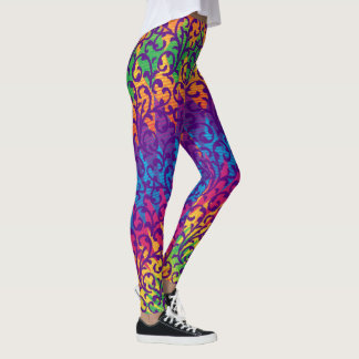 Leggings Style de mardi gras coloré