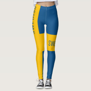 Leggings Style Drapeau National Suédois