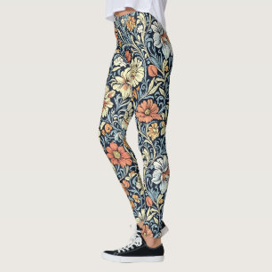 Leggings style floral motif de feuilles d'acanthe de Willia