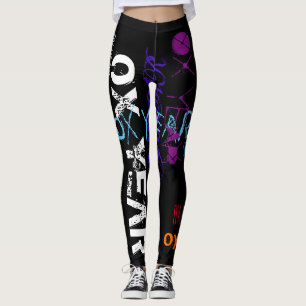 Leggings Style Graffiti Reprise Ox Année 2021 Anniversaire 