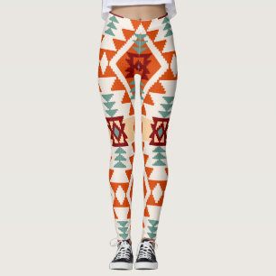 Leggings Style natif américain géométrique sans couture