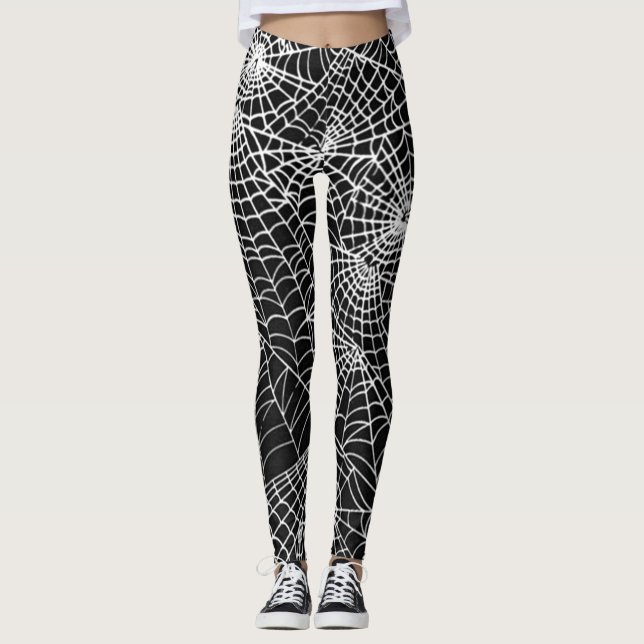 Leggings Style occulte d'araignée de motif éffrayant frais (Devant)